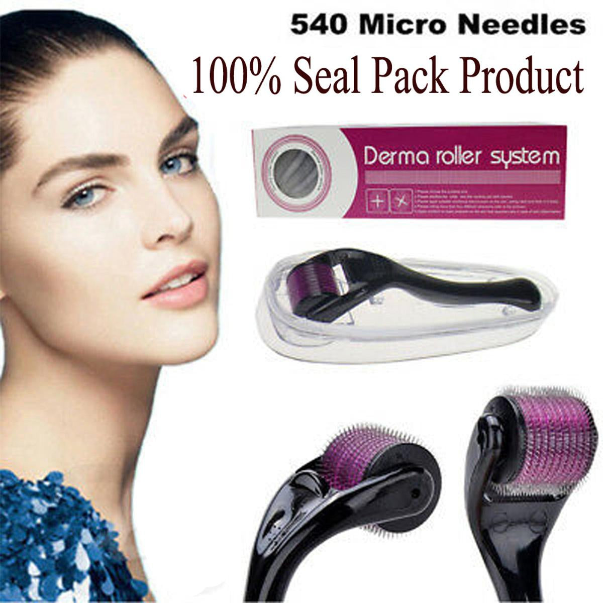 (Pack of 02) Derma Roller 0.5mm Micro Needle