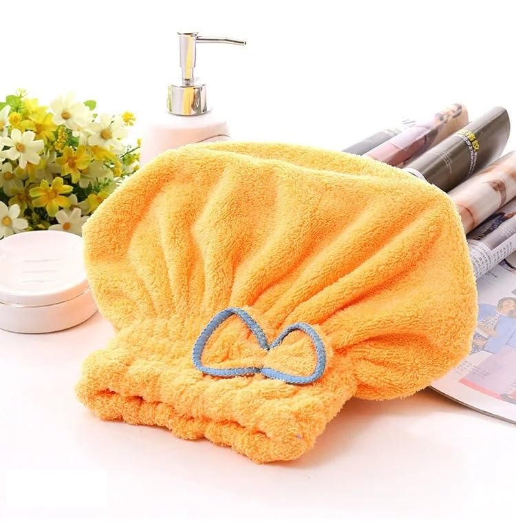 (Pack of 02 ) Hair Drying Cap Towel