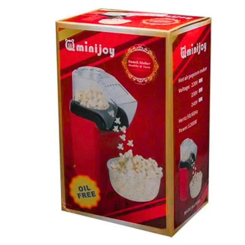 Oil Free Mini Popcorn Maker  Electric Popcorn Popper for Home & Kids | 1200W