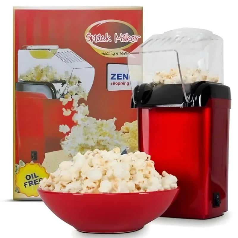 Oil Free Mini Popcorn Maker  Electric Popcorn Popper for Home & Kids | 1200W
