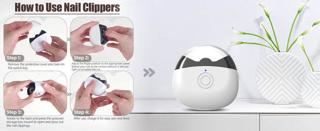 Electric Baby Nail Clippers with Light,Rechargeable
