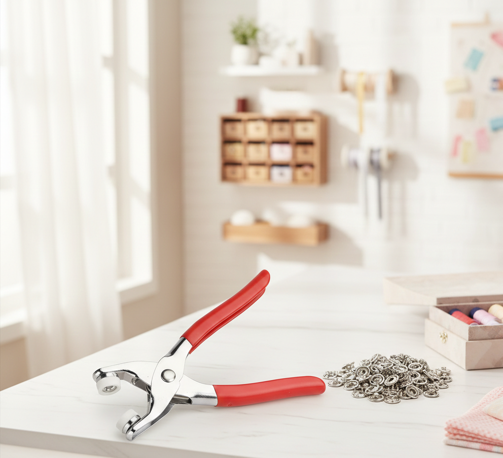 Tich Button Machine Plier Metal Mody With 50 Button
